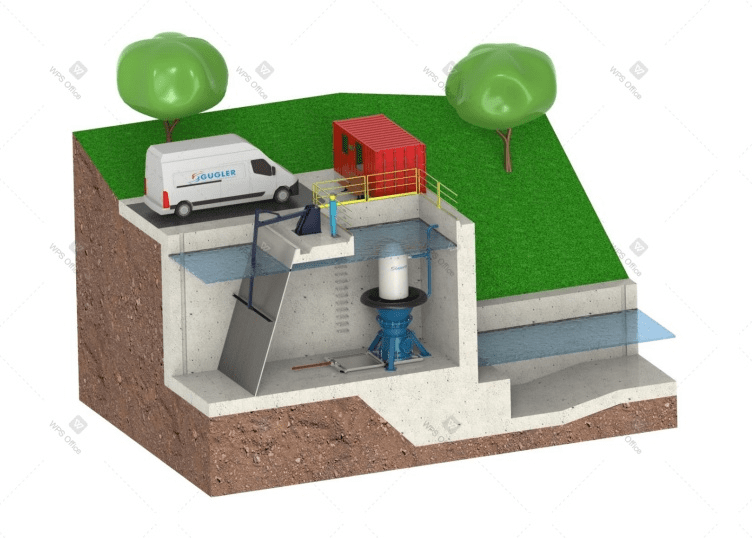 PoolDive Turbines GUGLER — құрылыссыз және гидроэлектр кешеніне араласусыз энергия өндіру